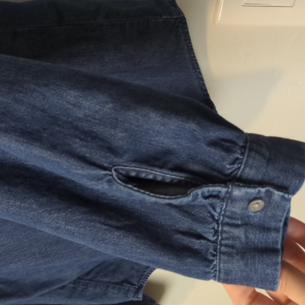 J. Crew Indigo Blouse with Bow Accent - Picture 4 of 7